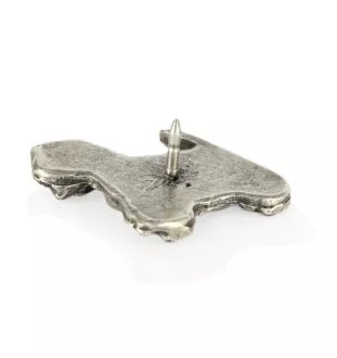 West Highland White Terrier, Westie, Westy  - Silver-plated dog brooch, elegant pin, jacket lapel decoration by Art-Dog brand