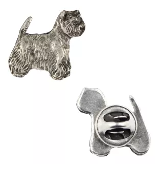 West Highland White Terrier, Westie, Westy - Dog brooch in a gift box, elegant pin, lapel pin for Art-Dog brand jacket