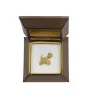 West Highland White Terrier, Westie - Broche de chien dans une boîte décorative, épingle élégante en plaqué or, épingle de veste de la marque Art-Dog