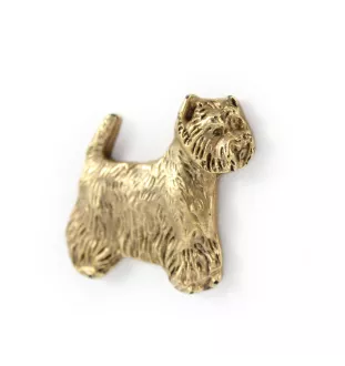 West Highland White Terrier, Westie, Westy - Dog brooch in decorative box, elegant gold-plated pin, Art-Dog brand jacket pin