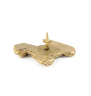 West Highland White Terrier, Westie, Westy - gold-plated pin brooch, elegant dog ornament, unique pin by Art-Dog brand