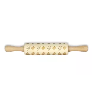 Welsh Springer Spaniel, Welsh Springer, Welsh Starter - small rolling pin with a dog pattern, a rolling pin for children's dough, decorating ceramic clay by Art-Dog brand