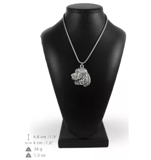 Welsh Springer Spaniel - un collier avec un chien, un pendentif de chien sur une chaîne en argent, un bijou unique de la marque Art-Dog