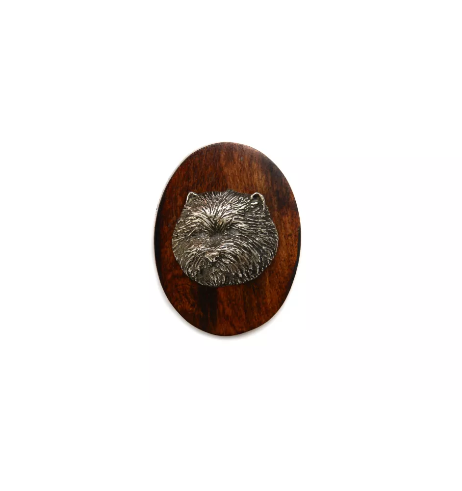 West Highland White Terrier, Westie, Westy - Dog show brooch, starter number clip, dog pin by Art-Dog
