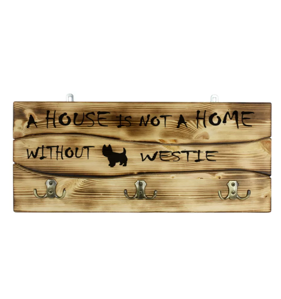 West Highland White Terrier, Westie, Westy - clothes hanger with a dog, medal display, home decoration from the Art-Dog brand