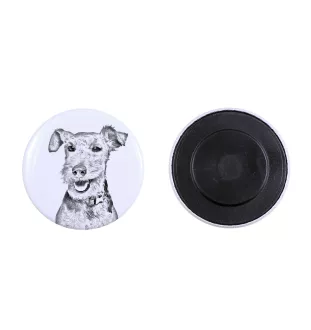 Welsh Terrier, Welshie, Daeargi Cymreig - magnet with a dog's pupil, exceptionally light, strong magnet, handmade product by the Art-Dog brand