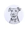 Welsh Terrier, Terrier gallois - aimant avec un œil de chien, exceptionnellement léger, aimant puissant, produit fabriqué à la main par la marque Art-Dog