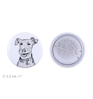 Welsh Terrier, Terrier gallois - badge avec votre chien, ajoutez votre propre photo, marque Art-Dog