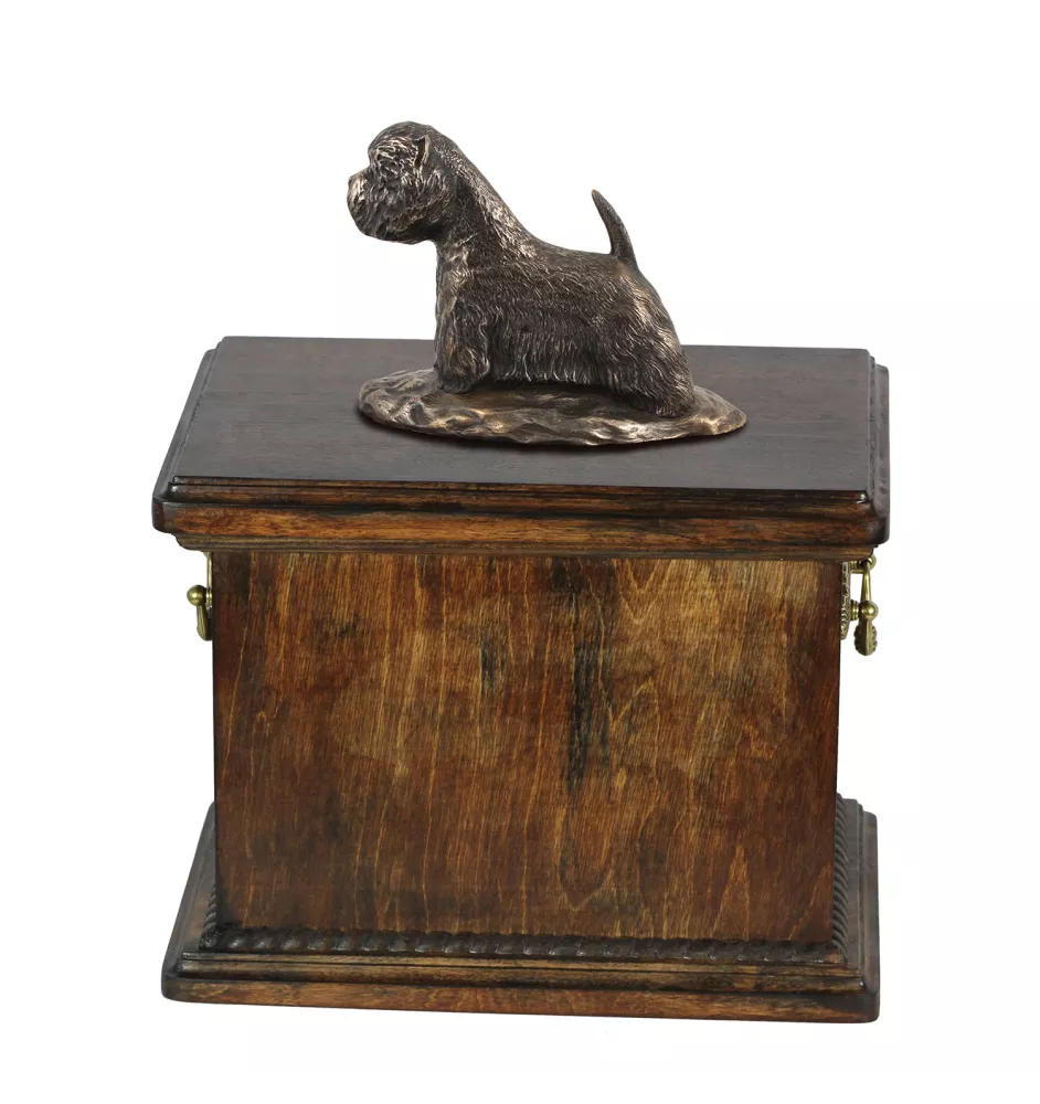West Highland White Terrier urna ze statuetką drewniana Art-Dog