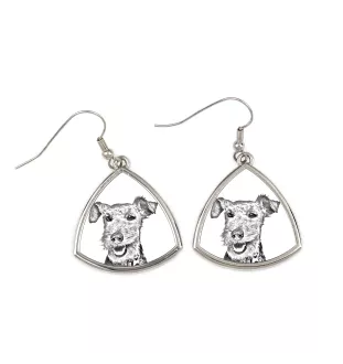 Welsh Terrier, Terrier gallois - boucles d'oreilles avec chien, boucles d'oreilles pendantes avec photo, bijoux personnalisés avec impression de la marque Art-Dog