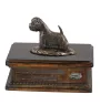 West Highland White Terrier, Westie - urne pour cendres de chien, urne personnalisée avec une statuette, urne en bois avec un chien de la marque Art-Dog