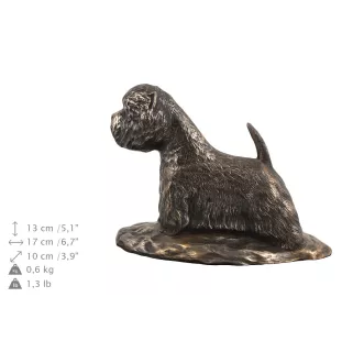 West Highland White Terrier, Westie - urne pour cendres de chien, urne personnalisée avec une statuette, urne en bois avec un chien de la marque Art-Dog