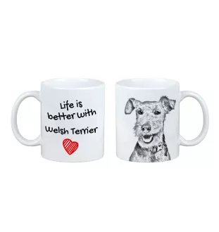 Welsh Terrier, Terrier gallois - tasse avec chien, tasse avec photo, cadeau personnalisé de la marque Art-Dog