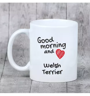 Terier walijski kubek z psem good morning Art-Dog