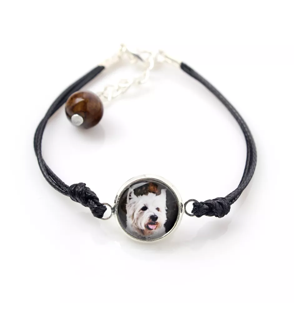 West Highland White Terrier, Westie - bracelet avec votre photo faite à la main, bijoux unique de la marque Art-Dog