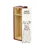 Welsh Terrier, Terrier gallois - boîte à vin avec chien, boîte à alcool avec graphisme, boîte cadeau personnalisée de la marque Art-Dog