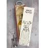 Welsh Terrier, Terrier gallois - boîte à vin avec chien, boîte à alcool avec graphisme, boîte cadeau personnalisée de la marque Art-Dog