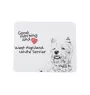 West Highland White Terrier, Weißer Hochlandterrier, Westie - Mauspad mit Druck, personalisiertes Mauspad mit Hund, einzigartiges Gadget für Büroangestellte von Art-Dog.