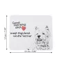 West Highland White Terrier, Westie - tapis de souris personnalisé avec impression, tapis de souris personnalisé avec chien, accessoire unique pour employé de bureau de la marque Art-Dog