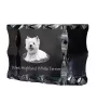 West Highland White Terrier, Weißer Hochlandterrier, Westie - Kristall mit einem Hundebild, Glasstatuette mit einem Bild, einzigartiger Bilderrahmen der Marke Art-Dog