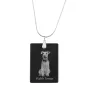 Welsh Terrier, Welshie, Daeargi Cymreig - Crystal pendant with dog, silver necklace with photo, personalised pendant by Art-Dog brand