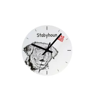 West Highland White Terrier, Weißer Hochlandterrier, Westie - Wanduhr mit Hund, Regal Uhr mit Druck, personalisierte Hausdekoration von Art-Dog.