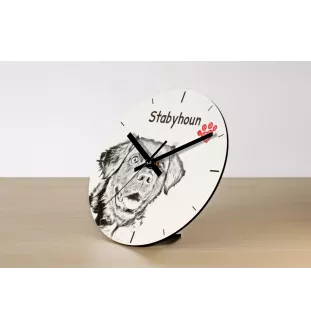 West Highland White Terrier, Weißer Hochlandterrier, Westie - Wanduhr mit Hund, Regal Uhr mit Druck, personalisierte Hausdekoration von Art-Dog.