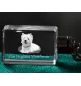 West Highland White Terrier, Westie, Westy - Crystal key ring with dog photo, illuminated key ring, unique gift by Art-Dog brand
