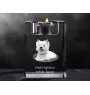 West Highland White Terrier, Westie, Westy - Candle holder with dog photo, crystal tealight holder, personalised gift by Art-Dog brand
