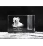 West Highland White Terrier, Weißer Hochlandterrier, Westie - Stifthalter, Kristallorganizer mit Hundefoto, einzigartige Schreibtischdekoration der Marke Art-Dog