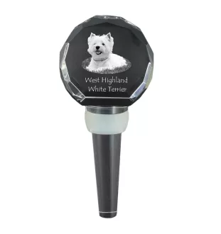 West Highland White Terrier, Westie - Bouchon de bouteille en cristal, bouchon de vin unique avec photo, cadeau personnalisé pour sommelier par la marque Art-Dog