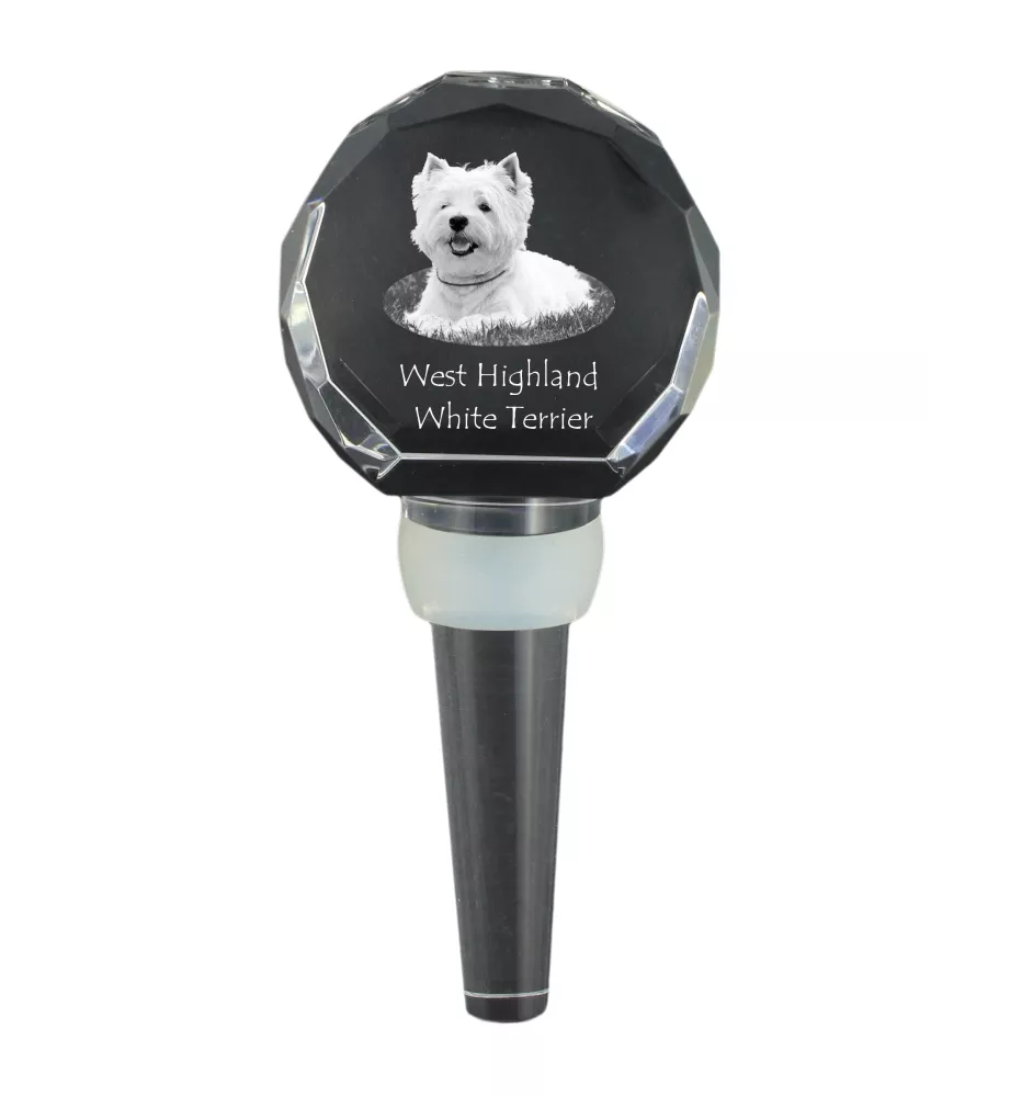 West Highland White Terrier grubszy stopper do wina z psem Art-Dog