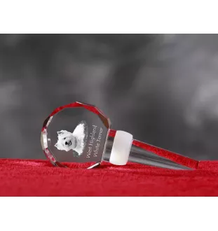 West Highland White Terrier grubszy stopper do wina z psem Art-Dog