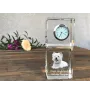 West Highland White Terrier, Westie - montre en cristal avec photo, photo de chien dans un cristal, horloge de bureau personnalisée de la marque Art-Dog