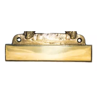 West Highland White Terrier, Westie, Westy - address plaque with a dog, brass nameplate, personalized door sign with the brand name Art-Dog