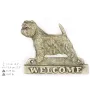 West Highland White Terrier, Westie - une plaque de porte avec un chien, une plaque de bienvenue en laiton, une enseigne exceptionnelle avec l'inscription Welcome de la marque Art-Dog