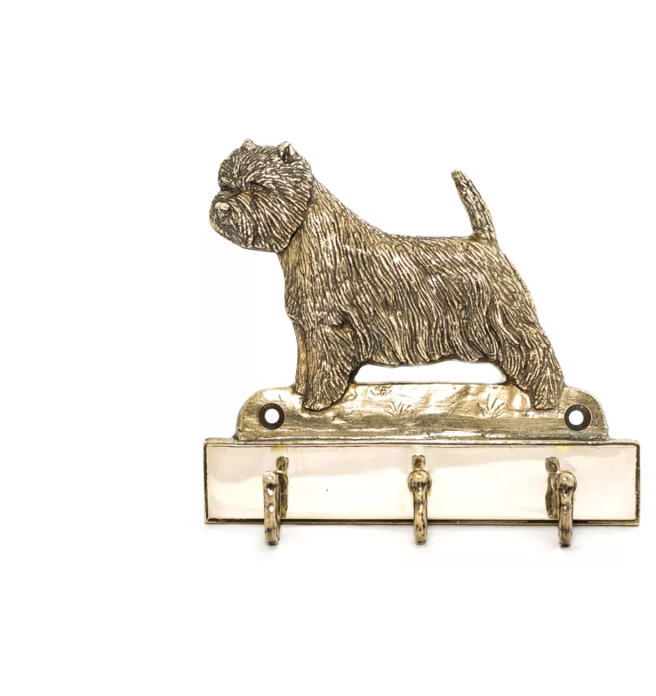 West Highland White Terrier, Westie - porte-clés avec chien, support en laiton pour accessoires pour chiens, élégante décoration pour le couloir de la marque Art-Dog