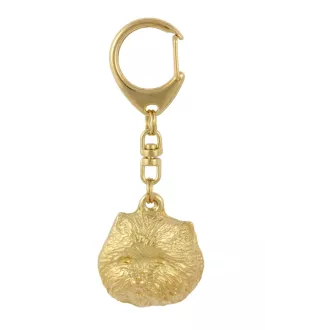 West Highland White Terrier, Westie - porte-clés et collier avec chien dans une boîte, produit plaqué or de haute qualité, marque Art-Dog