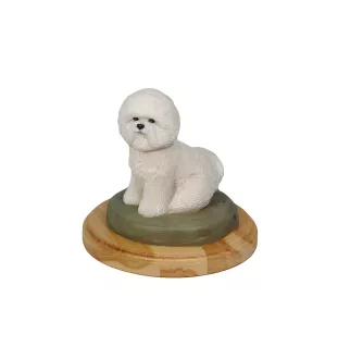 West Highland White Terrier, Weißer Hochlandterrier, Westie - bemalte Figur, Statue, Skulptur, vom Künstler hergestellt, Marke Art-Dog
