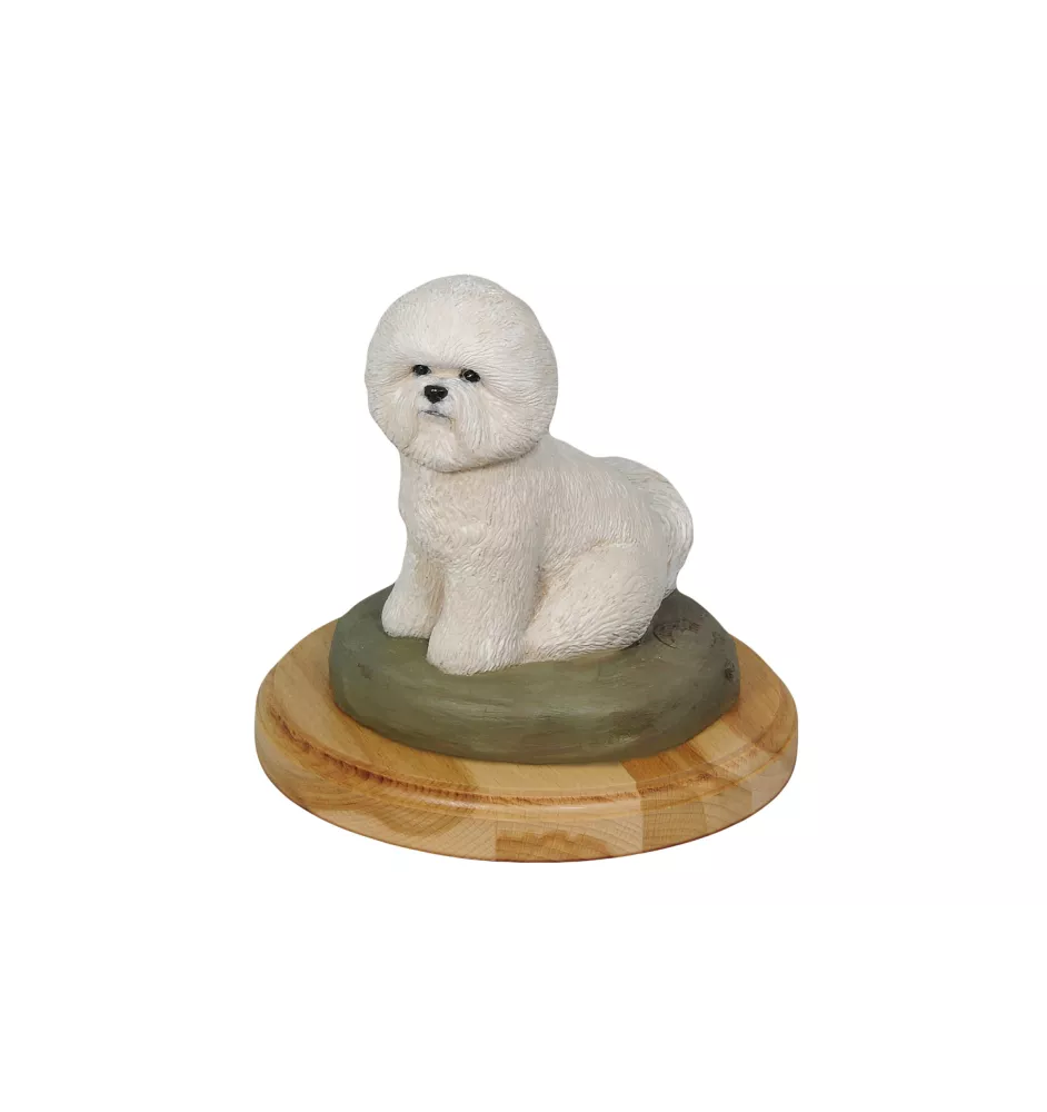 West Highland White Terrier, Weißer Hochlandterrier, Westie - bemalte Figur, Statue, Skulptur, vom Künstler hergestellt, Marke Art-Dog