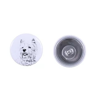 West Highland White Terrier, Westie - boucles d'oreilles uniques avec un chien, votre animal de compagnie sur un porte-clés, marque propre Art-Dog