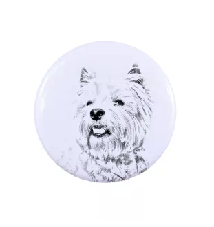 West Highland White Terrier, Weißer Hochlandterrier, Westie - Damen Schmuck mit dem Bild eines Hundes, handgefertigtes Produkt, Möglichkeit, Ihr eigenes Foto hinzuzufügen, Marke Art-Dog