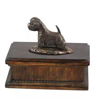 West Highland White Terrier, Westie - urne pour cendres de chien, urne classique avec une statuette, urne élégante avec un chien de la marque Art-Dog