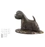 West Highland White Terrier drewniana niska urna Art-Dog