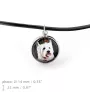 West Highland White Terrier naszyjnik i kolczyki ze zdjęciem Art-Dog