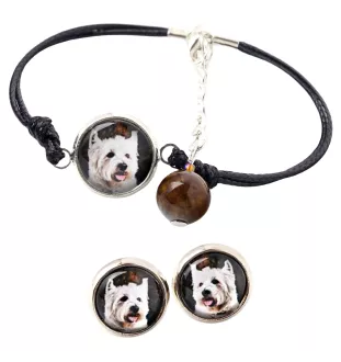 West Highland White Terrier, Weißer Hochlandterrier, Westie - Schmuckset mit Ihrem Foto, Schmuckstück für Frauen, handgefertigtes Produkt, handgefertigtes Produkt mit Leidenschaft für die Marke Art-Do