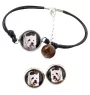 West Highland White Terrier, Westie - ensemble de bijoux avec votre photo, accessoire féminin, article fait main, produit fabriqué à la main avec passion pour la création de la marque Art-Dog