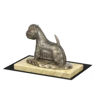 West Highland White Terrier, Weißer Hochlandterrier, Westie - Hundestatue, Hundesilhouettefigur, Trophäe für die Hundeausstellung der Marke Art-Dog