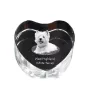 West Highland White Terrier, Westie - une photo de chien dans un cristal, un cœur en cristal, un cadre photo exceptionnel de la marque Art-Dog
