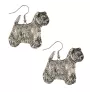 West Highland White Terrier, Westie, Westy - hanging earrings with dogs, charming jewelry for a dog mom, a gift for a girl from the Art-Dog brand